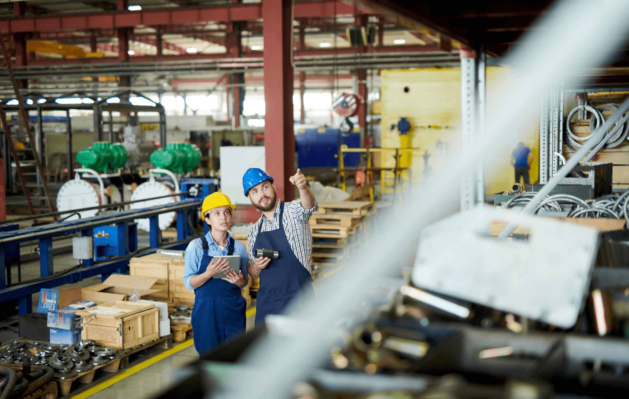 Parts warehouse team