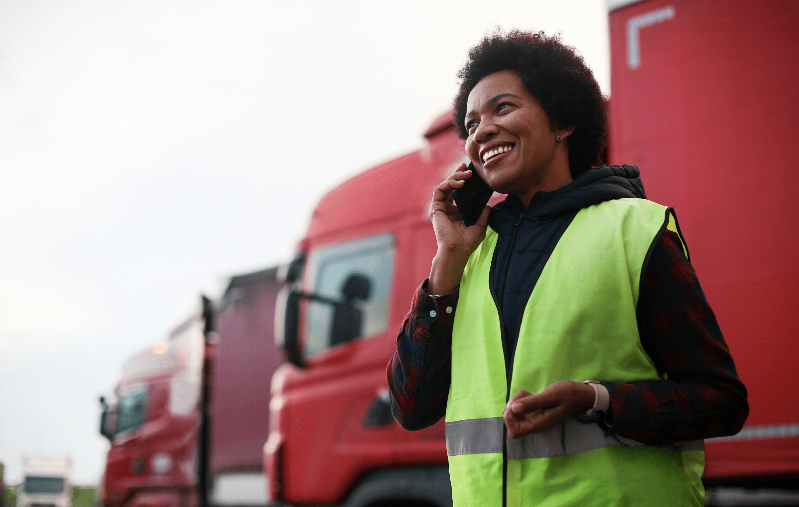 Fleet manager on the phone